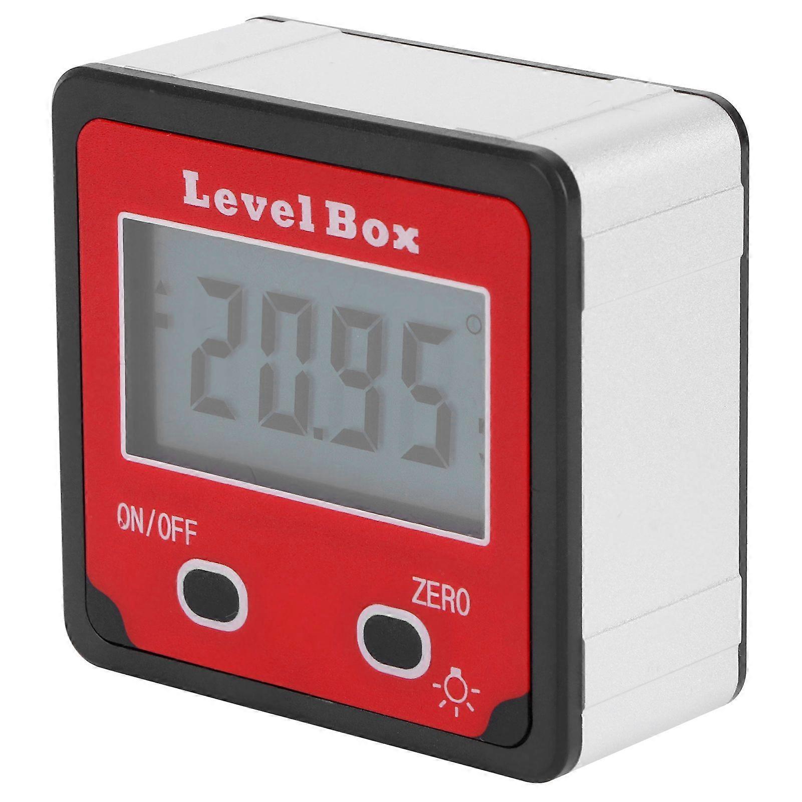 Digital Inclinometer Mini Level Angle Meter Gauge Protractor for Carpentry Architecture Red