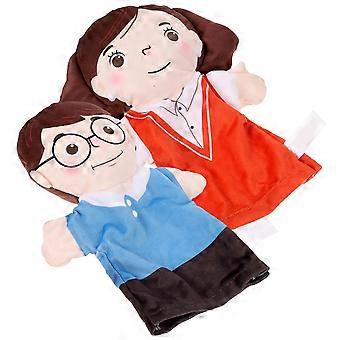 Hand Puppets for Kids Hand Puppet Figures for Decoration 2Pcs Set