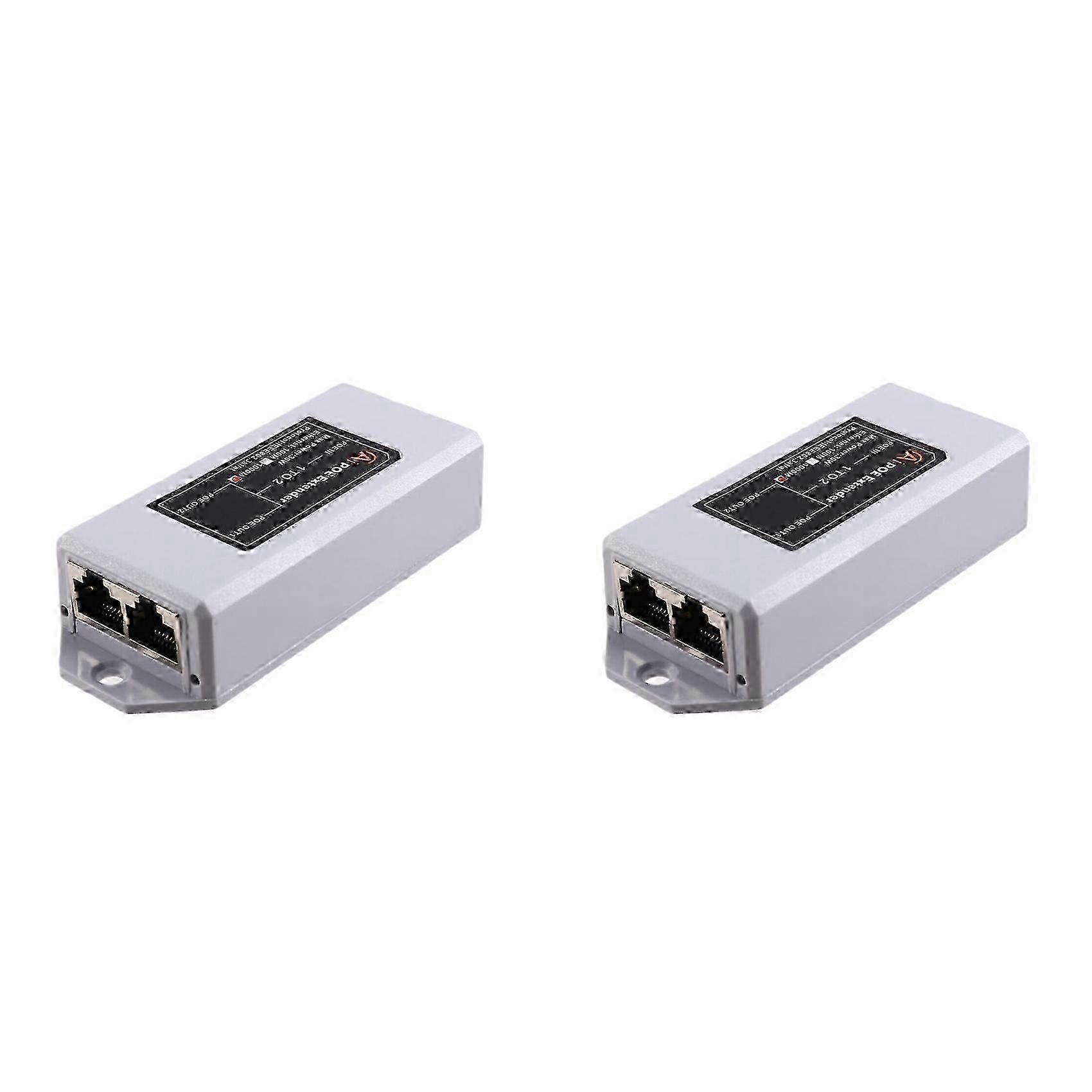 2X Gigabit POE Extender Kit 100m