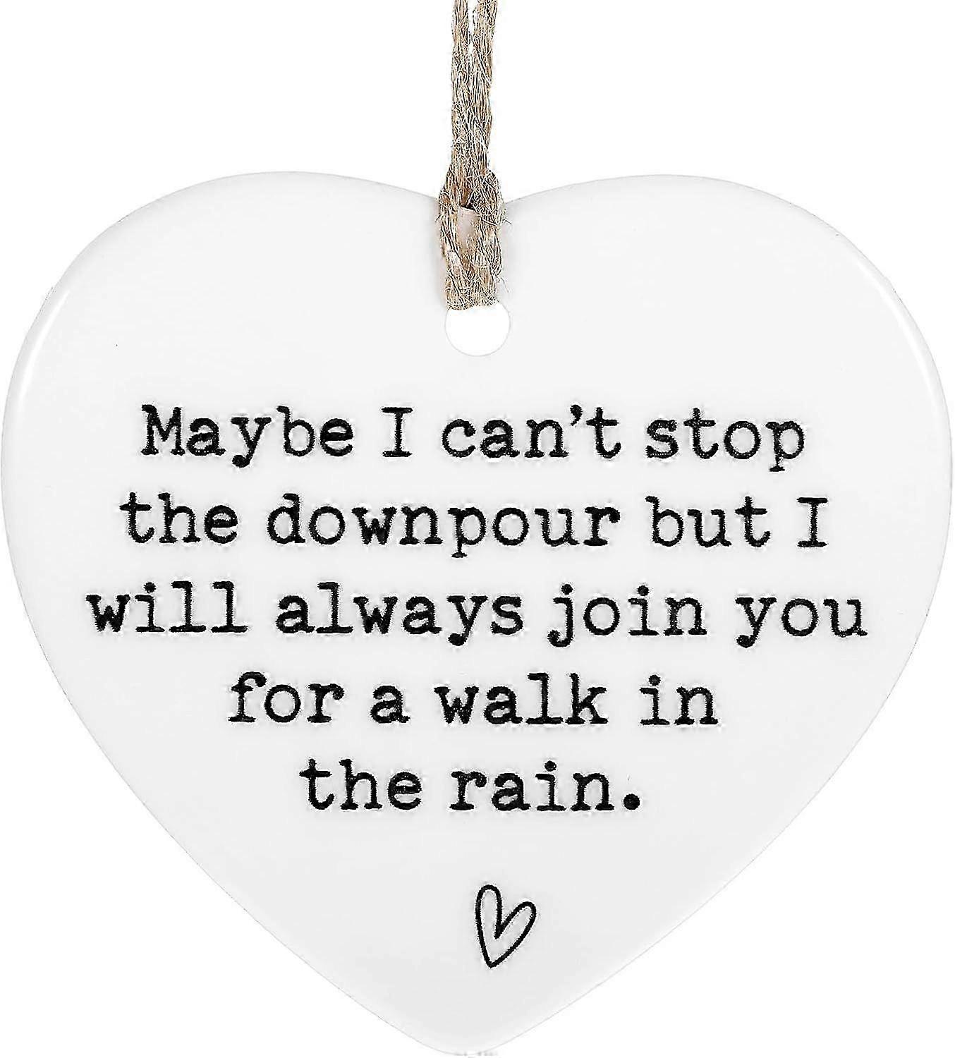 Inspiring Ceramic Heart Keepsake