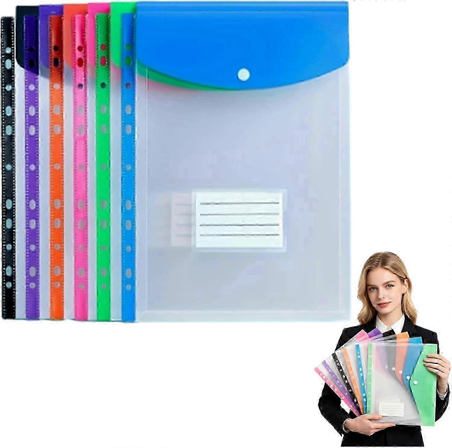 Expandable 11-Hole A4 File Folder
