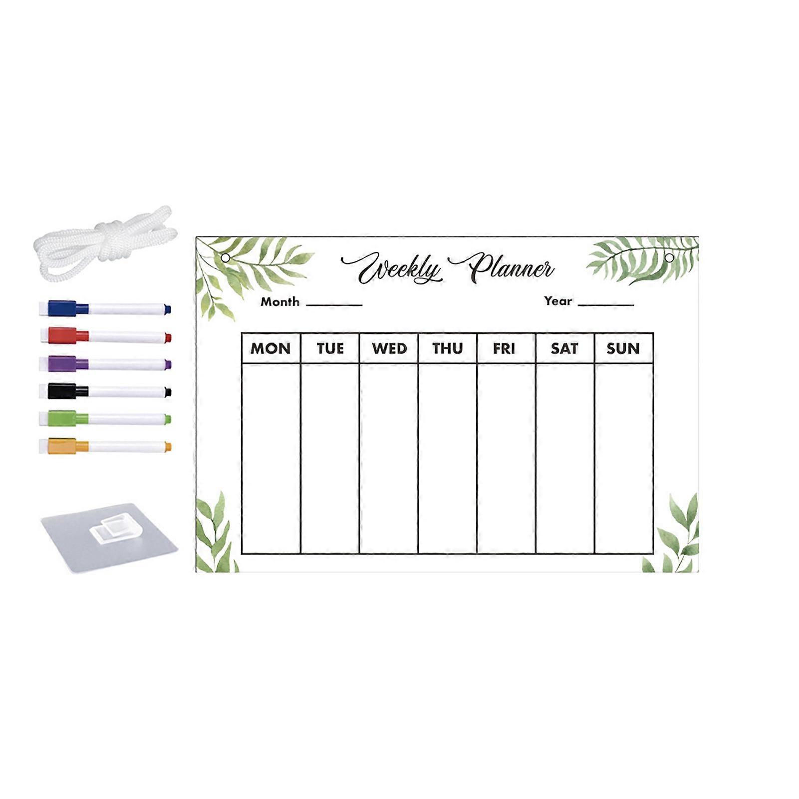 Scratch Proof Reusable Fridge Whiteboard with Acrylic Material