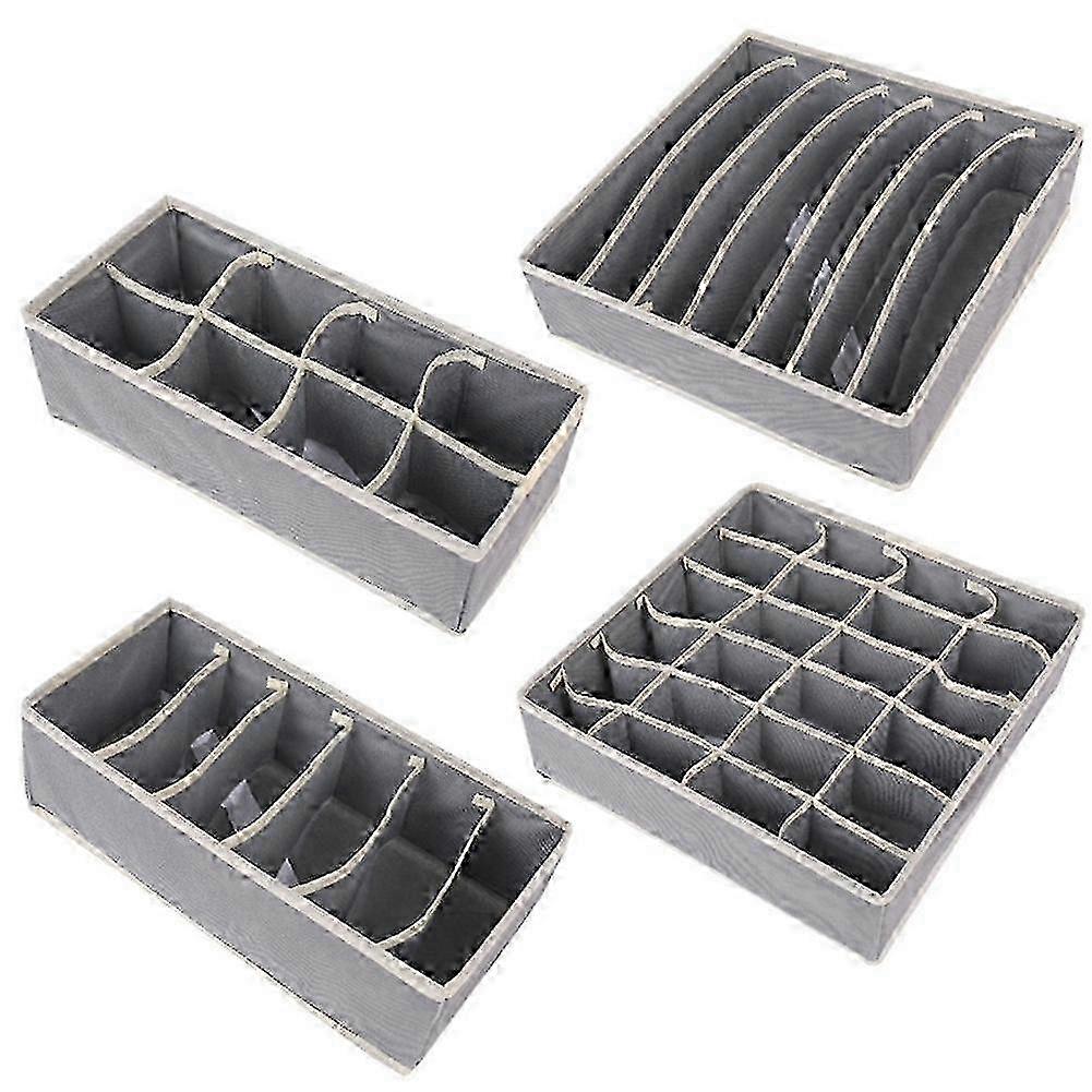 Foldable Cotton-Linen Drawer Organizer