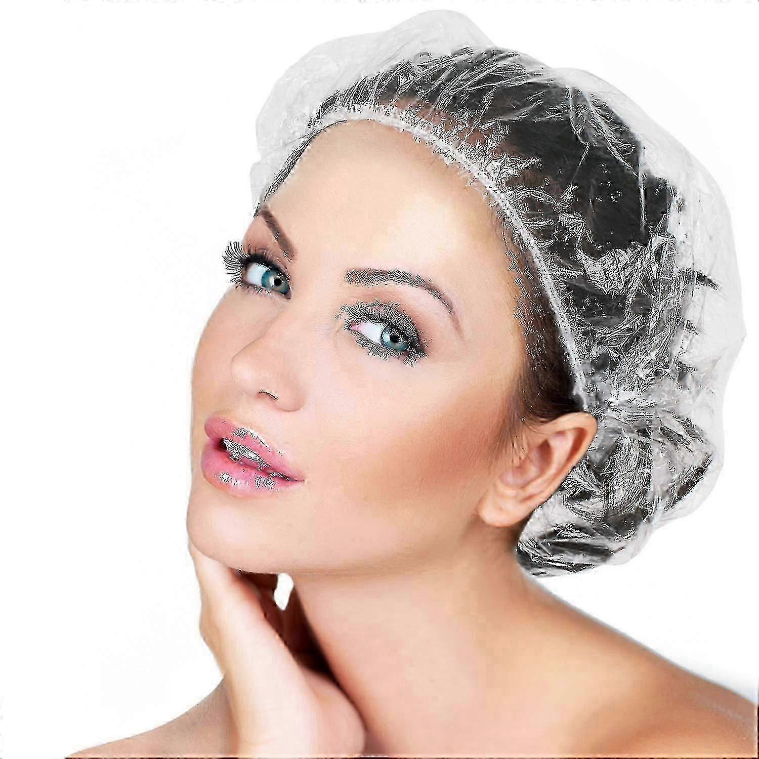 Extra-Thick Elastic Waterproof Shower Caps