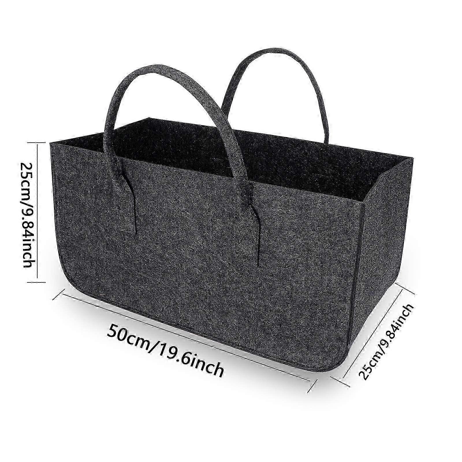 Premium Felt Foldable Log Basket
