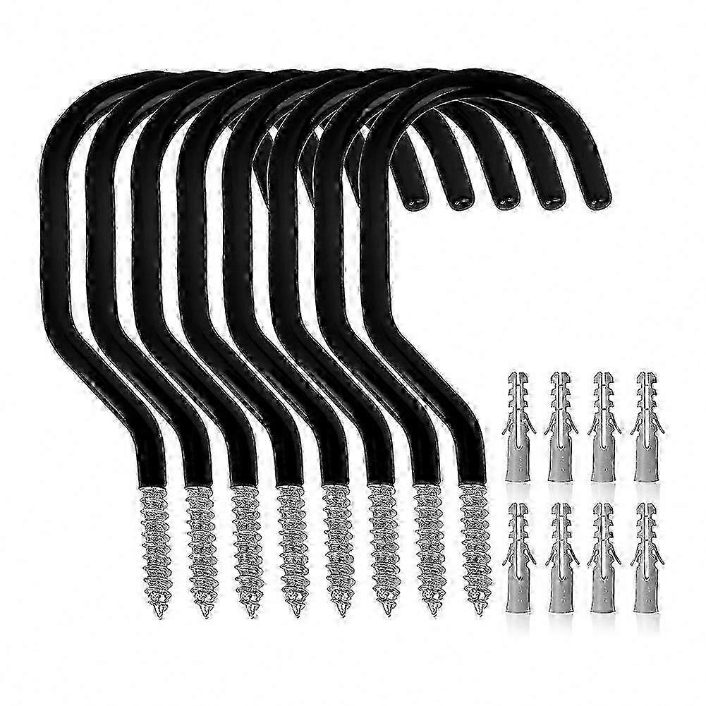 6-Inch Rustproof Screw-In Garage Hooks