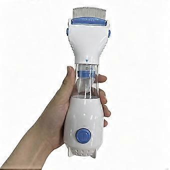 Peigne électrique pour éliminer les poux et les lentes, avec filtre anti-puces pour animaux.