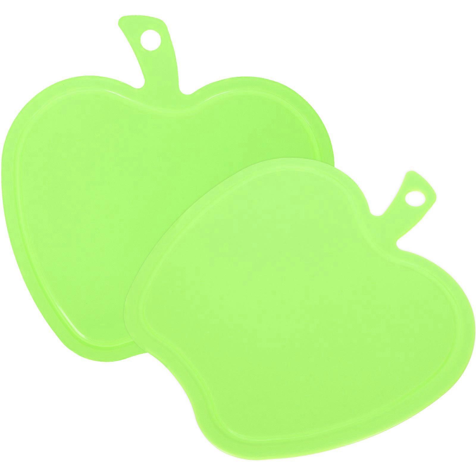 Green Shape Cutting Board Kitchen Tool 2Pcs Pack