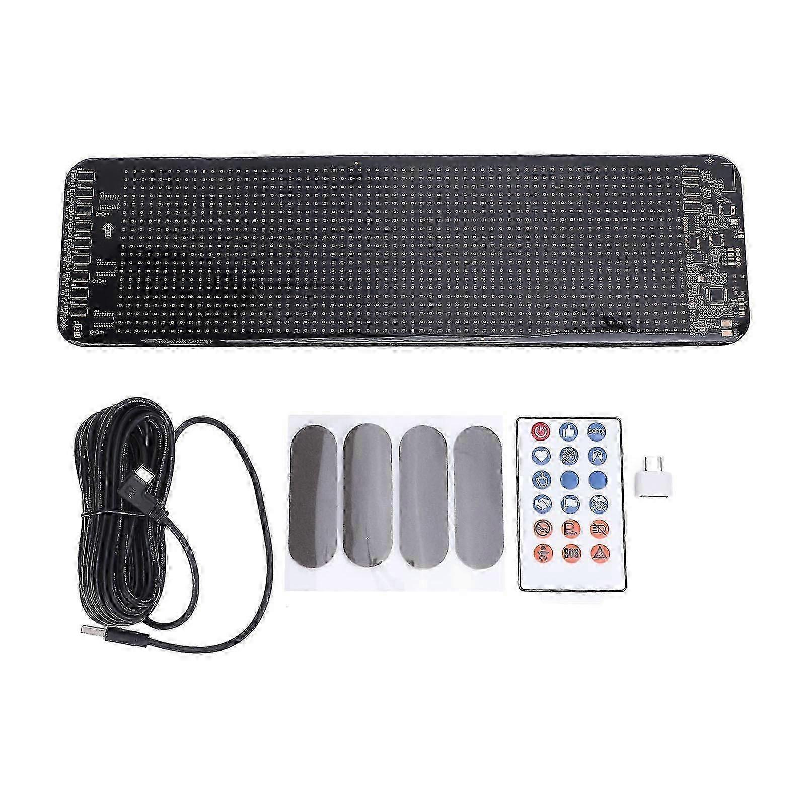 2025 Dynamic, devil Eyes Light 64x20 Screen Pixels Programmable Flexible Dynamic Window Screen LED Display_HP