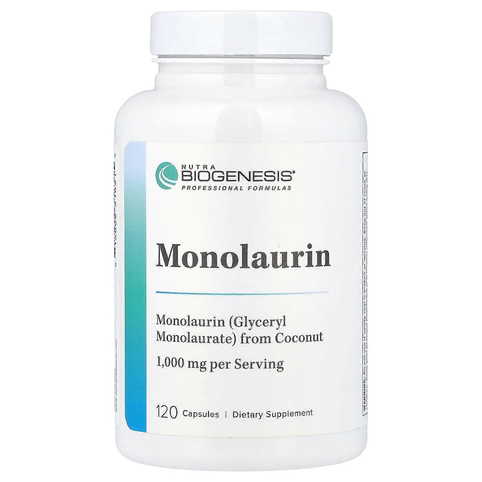 Nutra BioGenesis, Monolaurin, 120 Capsules