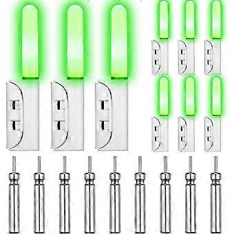 9 Pcs 2.5 Inch LED Fishing Glow Sticks, Waterproof Night Fishing Rod Bite Alarms