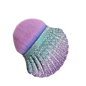 Cosmetic Beauty Brush Foundation Brush Portable Multifunctional 2Pcs