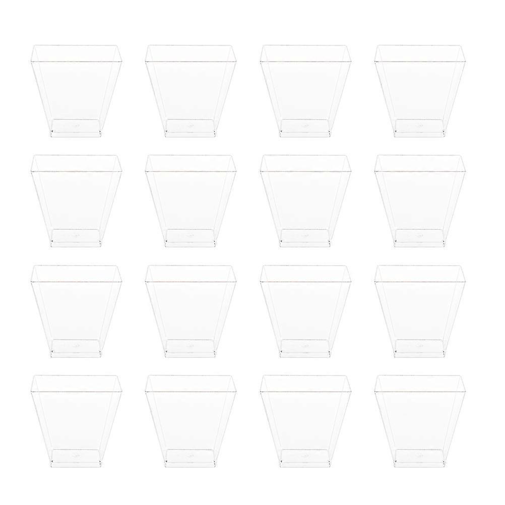 Transparent Dessert Cups Plastic compatible with Storage Use 25Pcs Practical Serving Cups