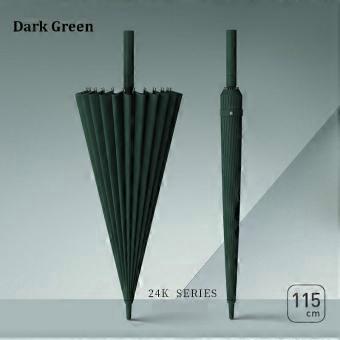 24 Ribs Long Handle Business Umbrella for Men Integrated Button Automatic Opening Large Wind-Resistant Umbrella Female Parasol