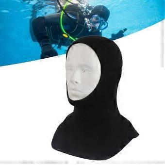 Tauchhaube 5mm Neopren Sonnenschutz Stretchy Schnell trocknender Thermo-Neoprenanzug Mütze für Männer Frauen Schwimmen S/M