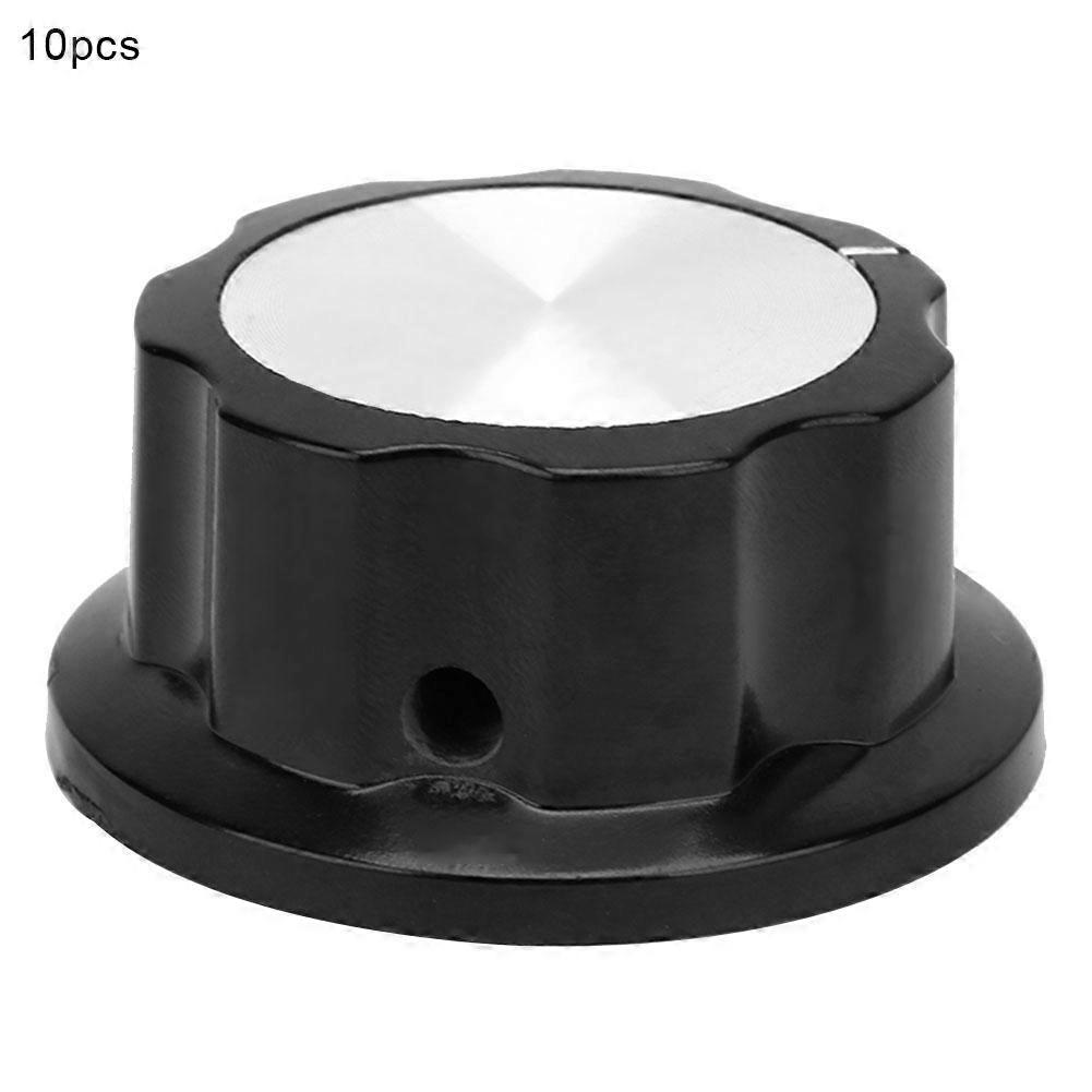10pcs Potentiometer Knurled Knobs Band     Button Volume Control   Kit (MF A05)