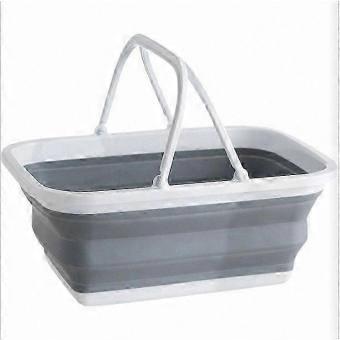 Portable Folding Sink 8.5L Capacity for Dishwashing Camping Hiking Home Use-brnv