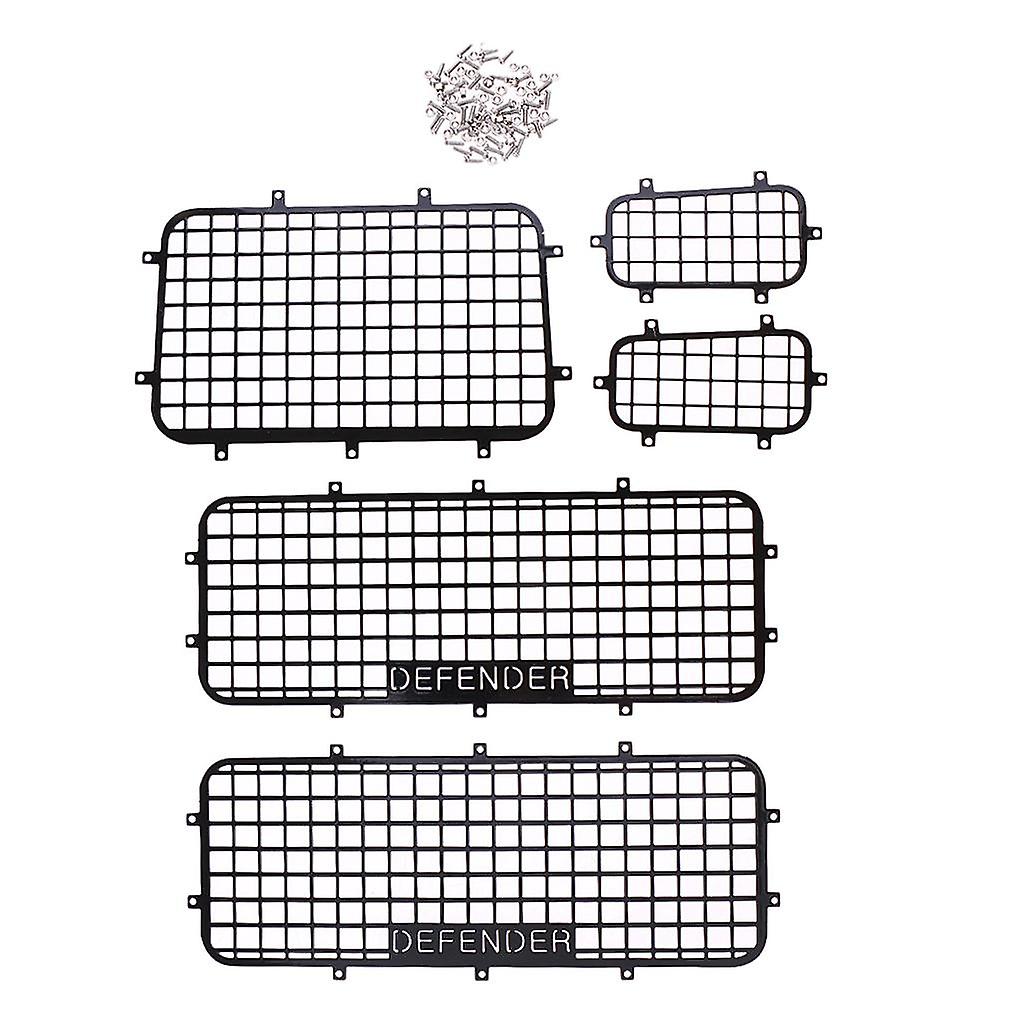 5pcs Metal Window Mesh Protective Net Set for    4 1/10 RC Crawler