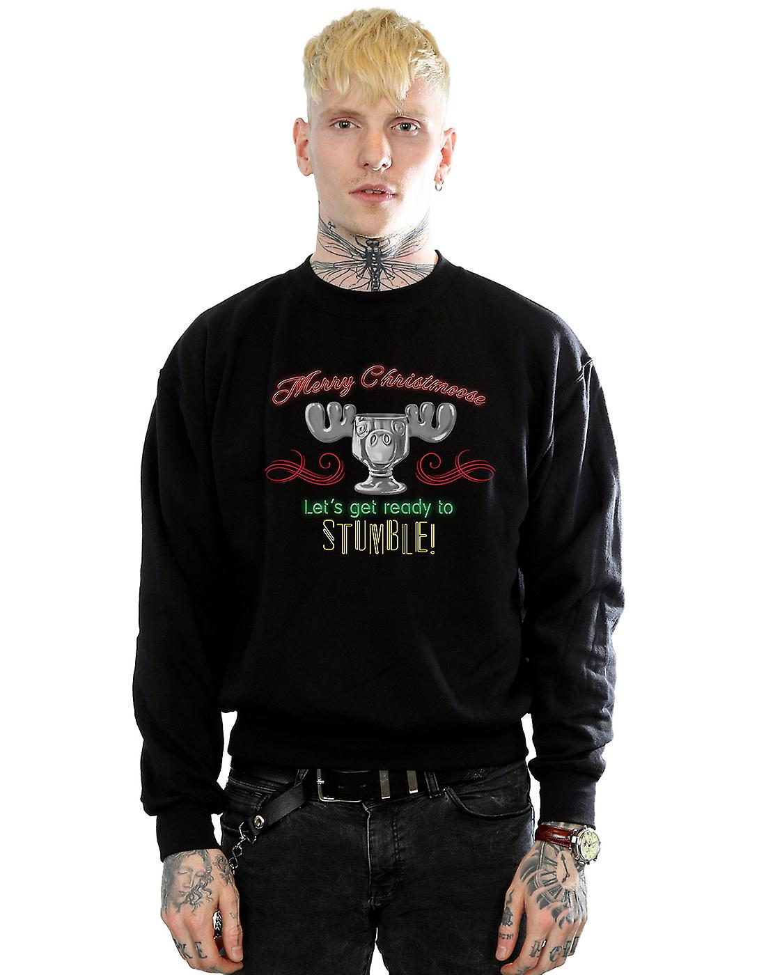 国家讽刺的圣诞假期男士驼鹿头卫衣