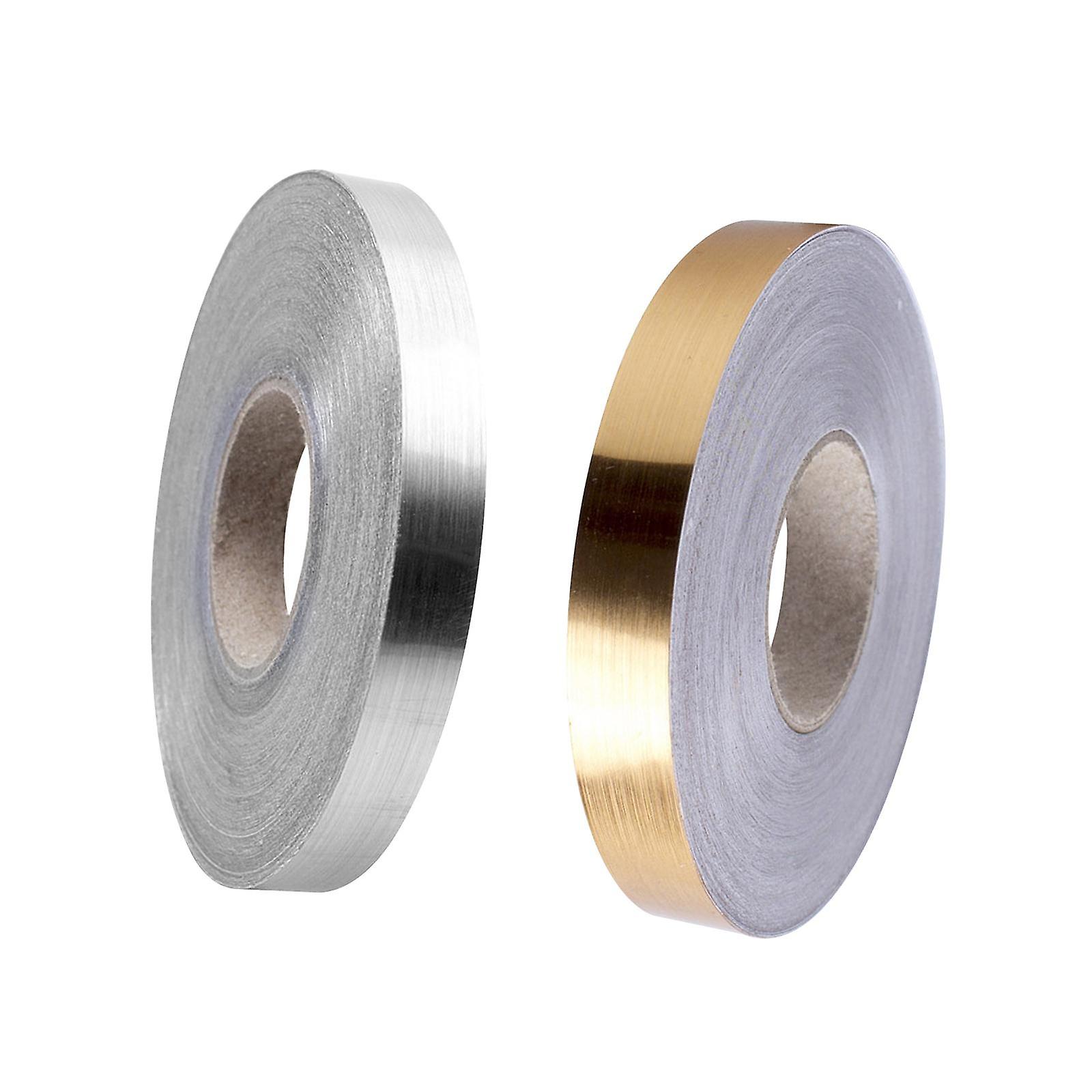 2 Rolls Flexible Ceiling Molding Strips Aureate 2cm and Argent 2cm