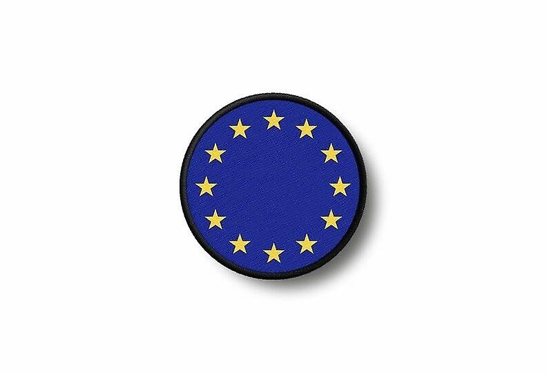 Patch Ecusson Brode Prints Thermocollant Flag Cocarde Europe Ue Cee Union
