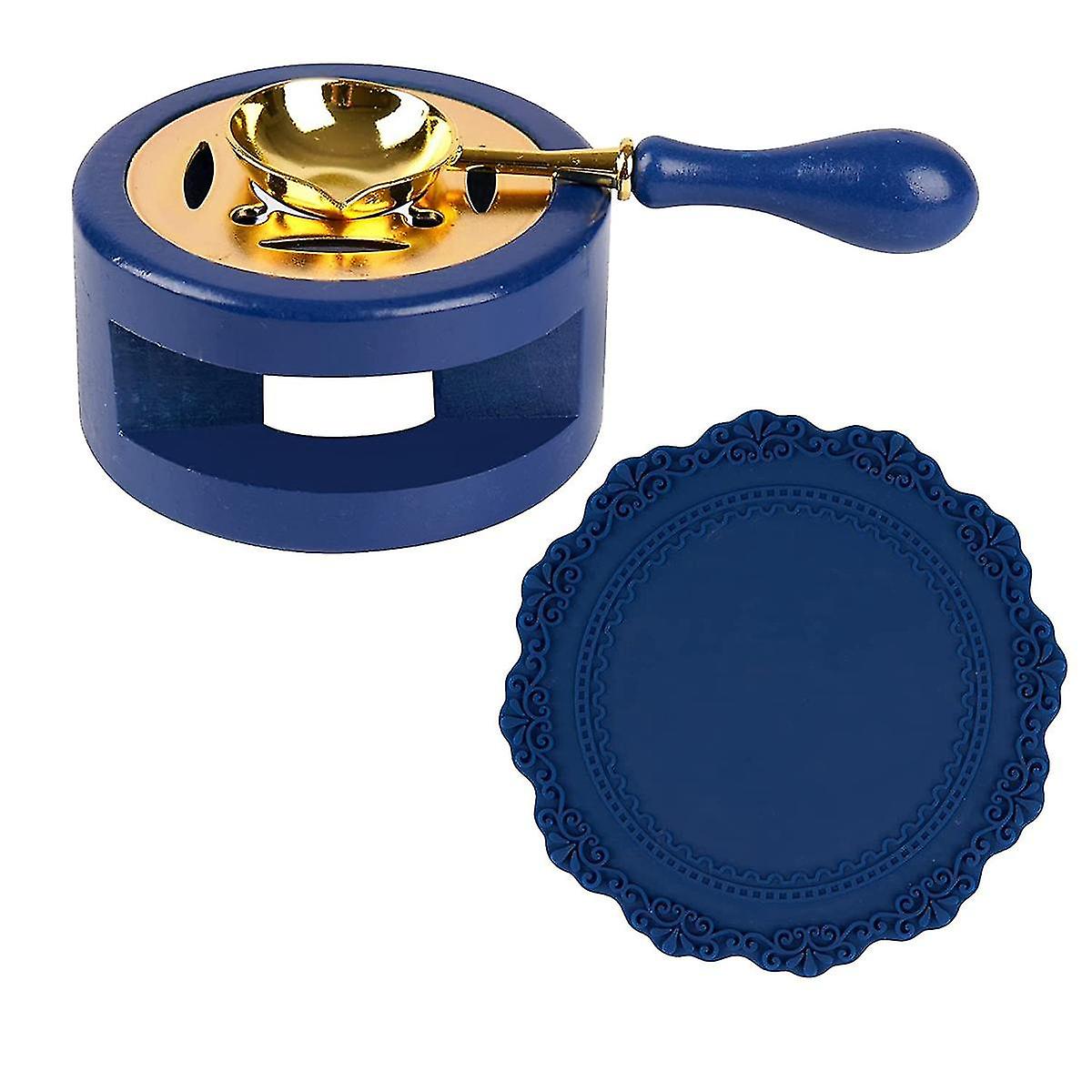 Wax Seal Kit Wax Seal Furnace With Wax Seal Spoon And Wax Seal Silicone Pad For Melting Wax Seal Be