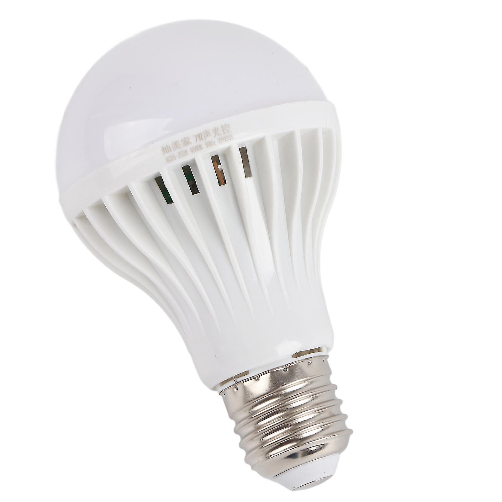 220V Sound Sensor Bulbs E27 LED Lamps Sound Light Control Auto Turn On/off Night Lights Sensor Bulb