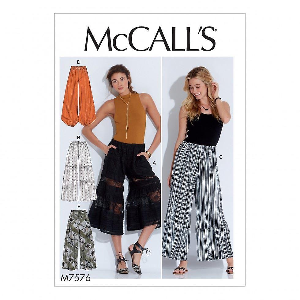 McCalls Paper Sewing Pattern 7576