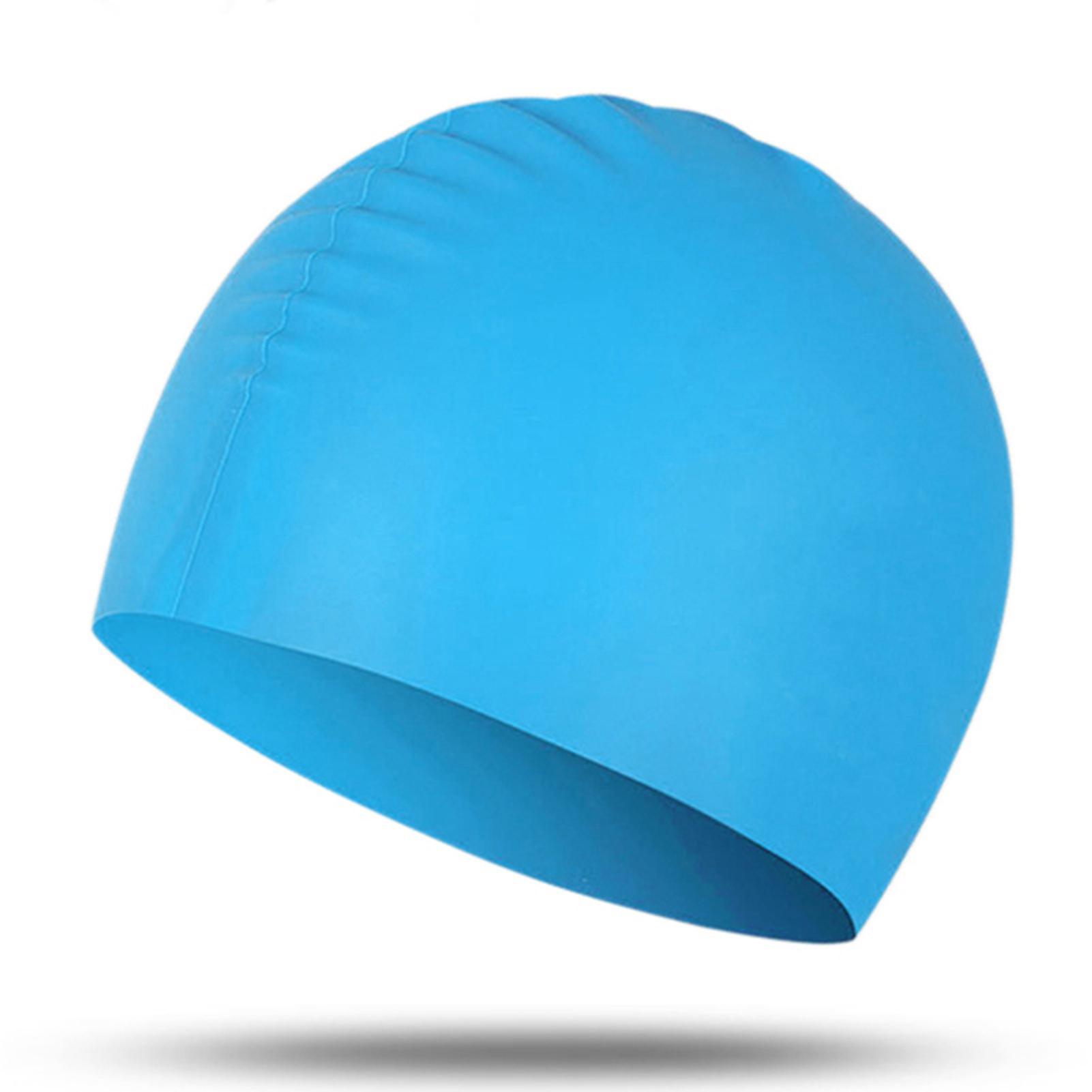 Comfortable Non-Slip Silicone Swimming Cap Bathing Cap to Keep Your Hair Dry For Swimming Beach