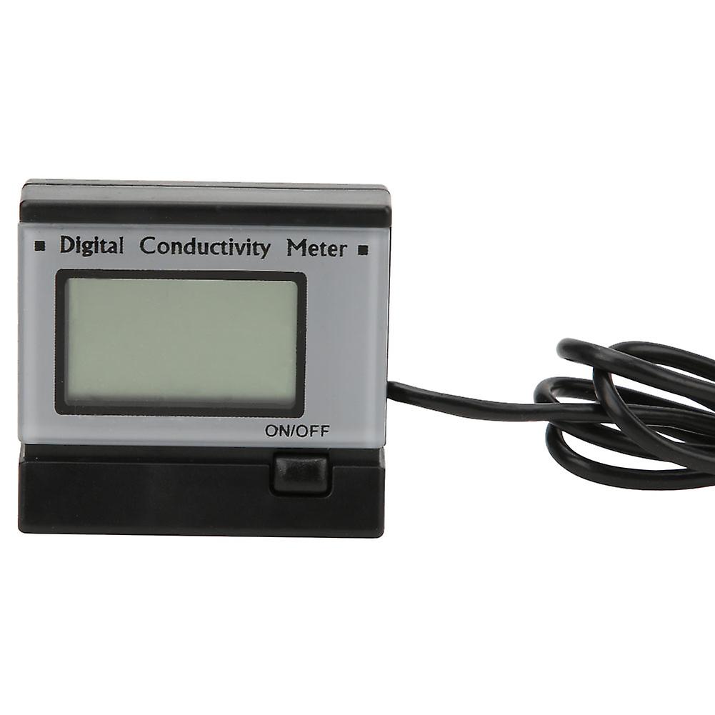Digital EC Meter 0-199.9ms/cm Water Tester 4-Digit LCD US Plug