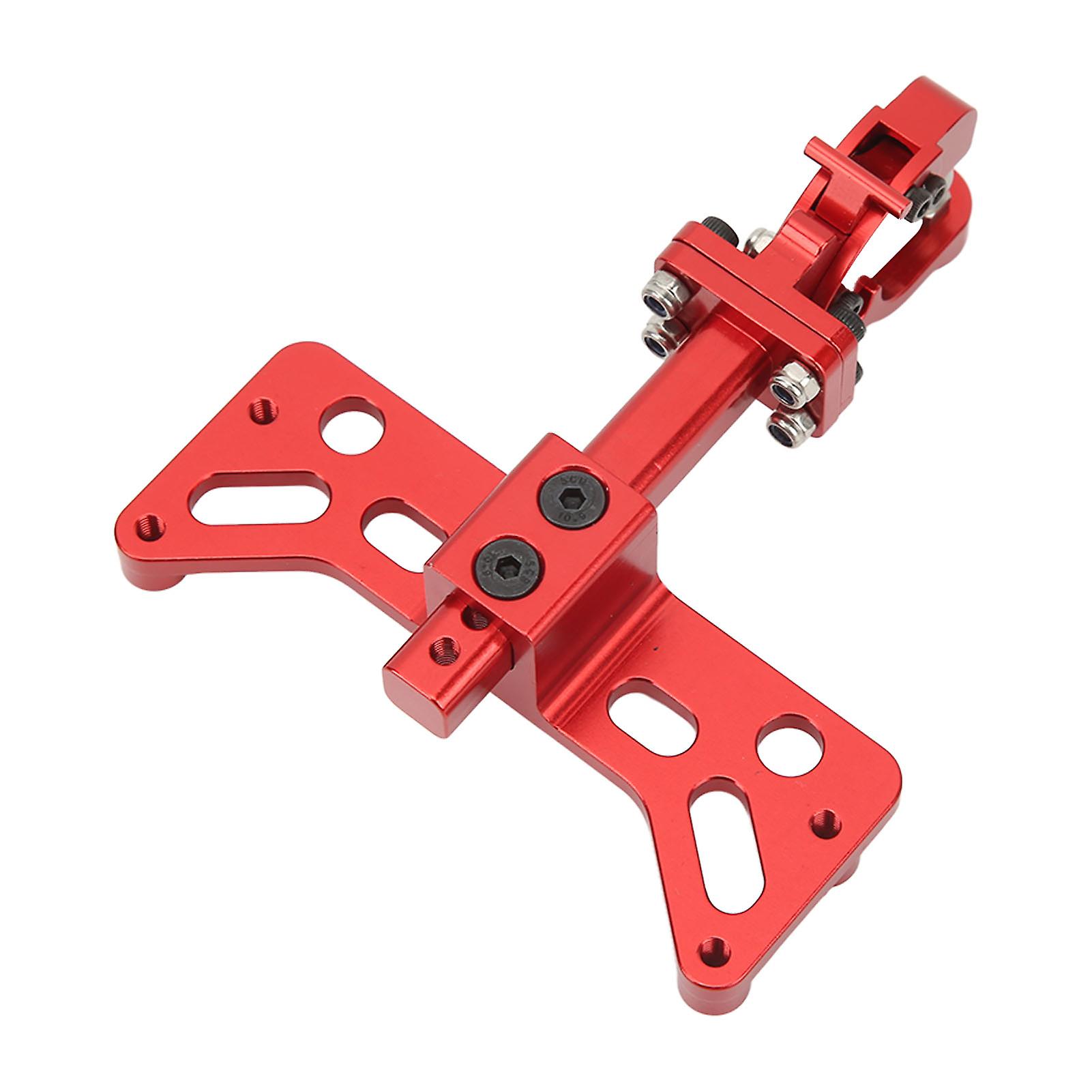 RC Metal Trailer Hook Aluminium Alloy Adjustable Lightweight Trailer Hitch Bracket for SCX6 1/6 Red