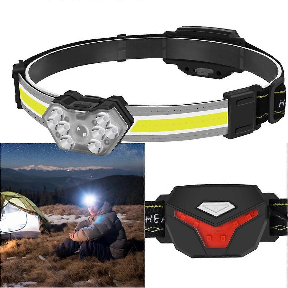 Adjustable Angle Headlamp for Running, Wide Area Illumination Super Bright LED Light, Waterproof Design Ensures Safe Travel in Any Weather,