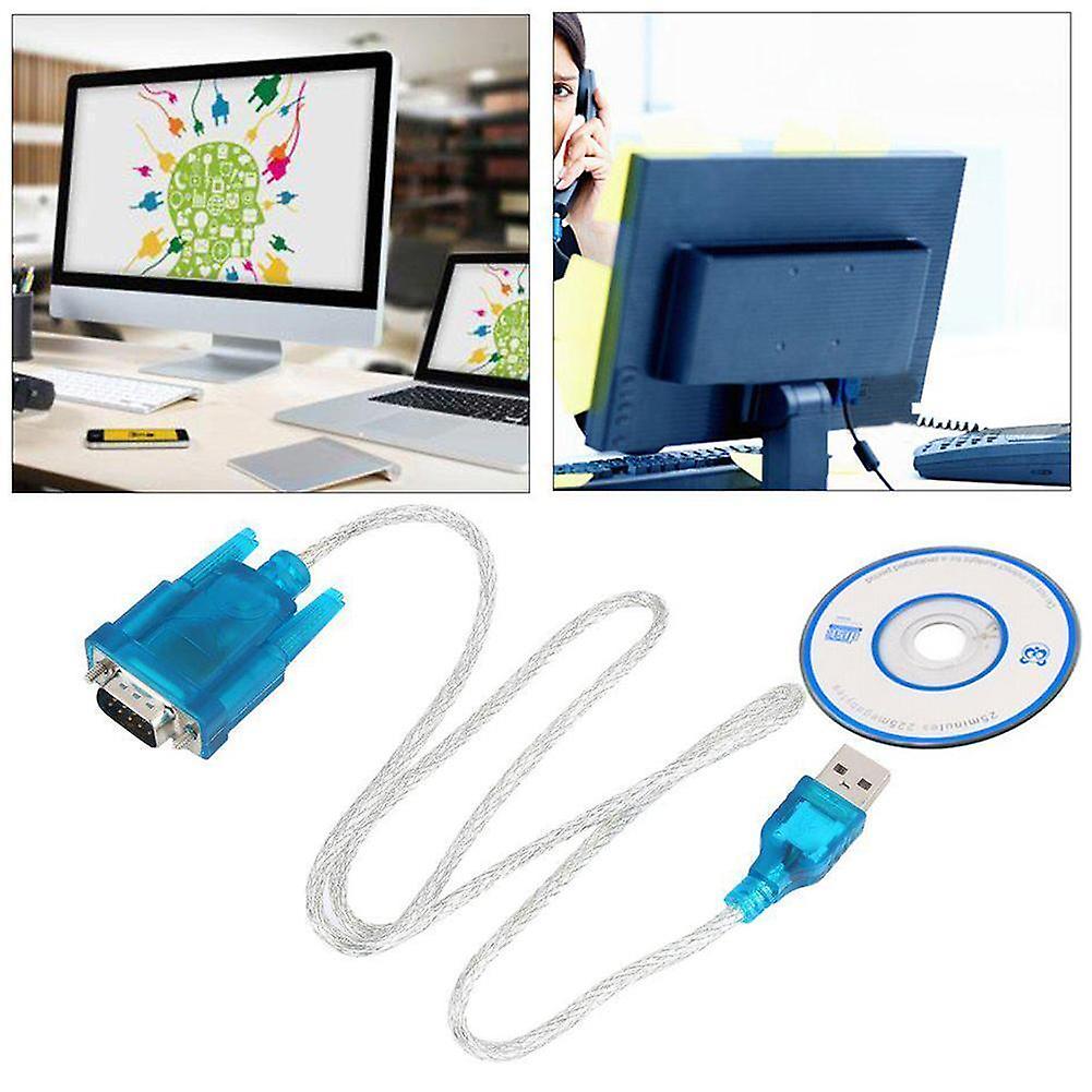 USB naar RS232 Seriële Poort DB9 9 Speld Mannelijke COM Poort Converter Adapter B7F6