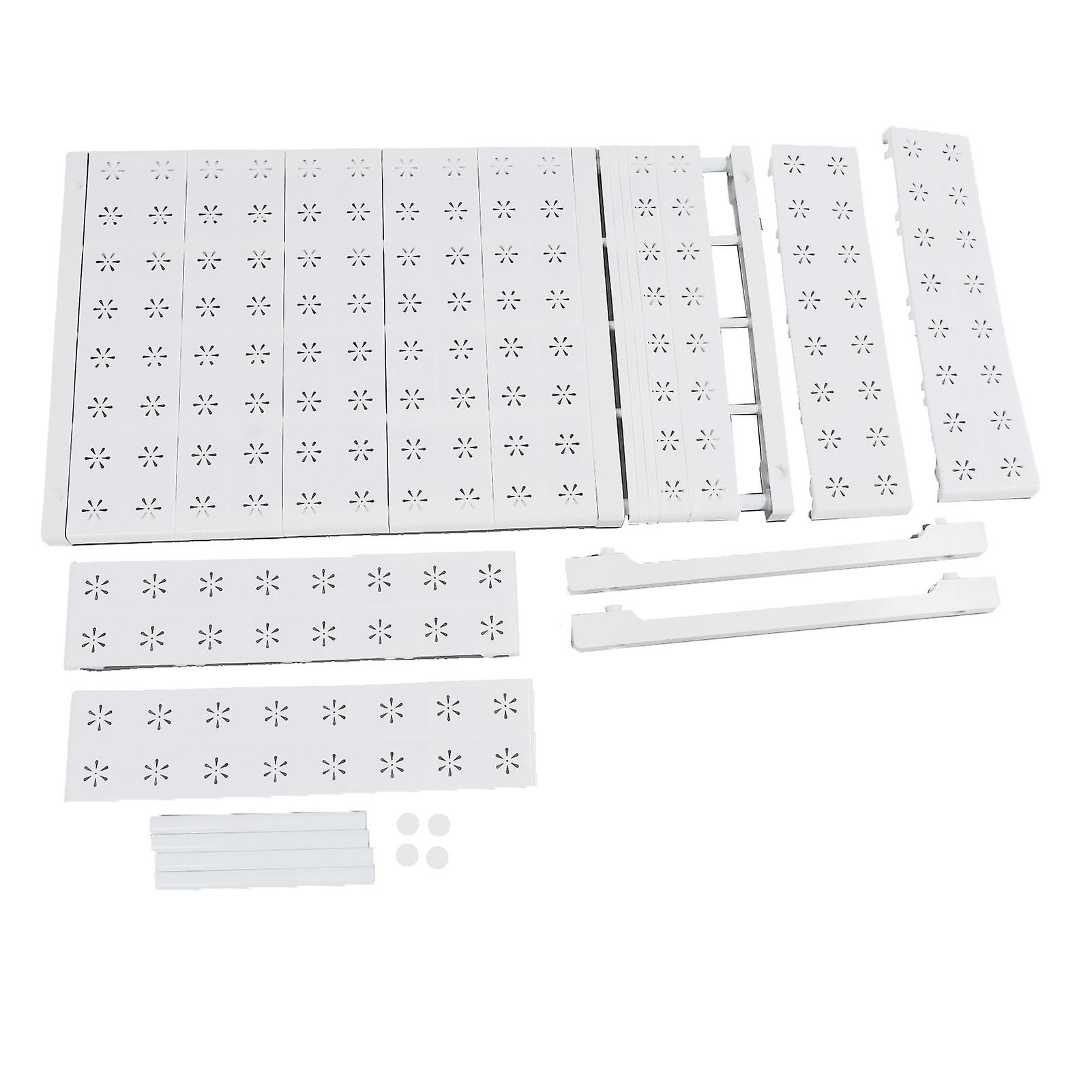 Expandable Shelf Stackable 121lb Load Bearing Divider Storage Rack for Closet Cabinet Cupboard