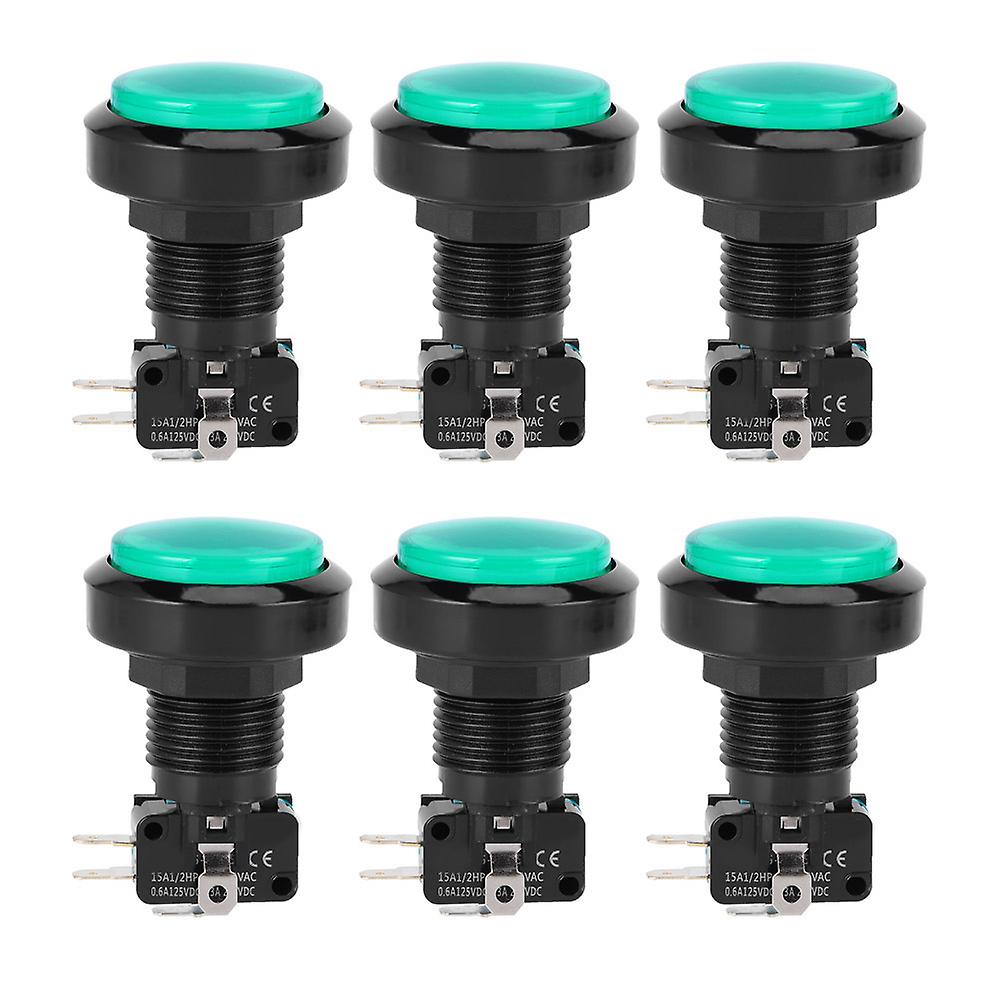 10Pcs BERM Push Button Switch for Game Consoles Claw Machine Controller BEM&#8209;Y46 240VGreen