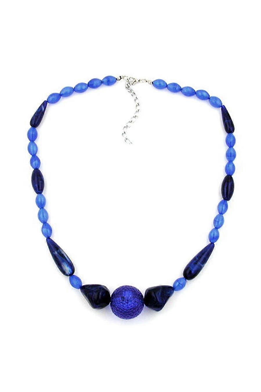 Necklace Blue/silky Beads Dark Blue - Gl02811