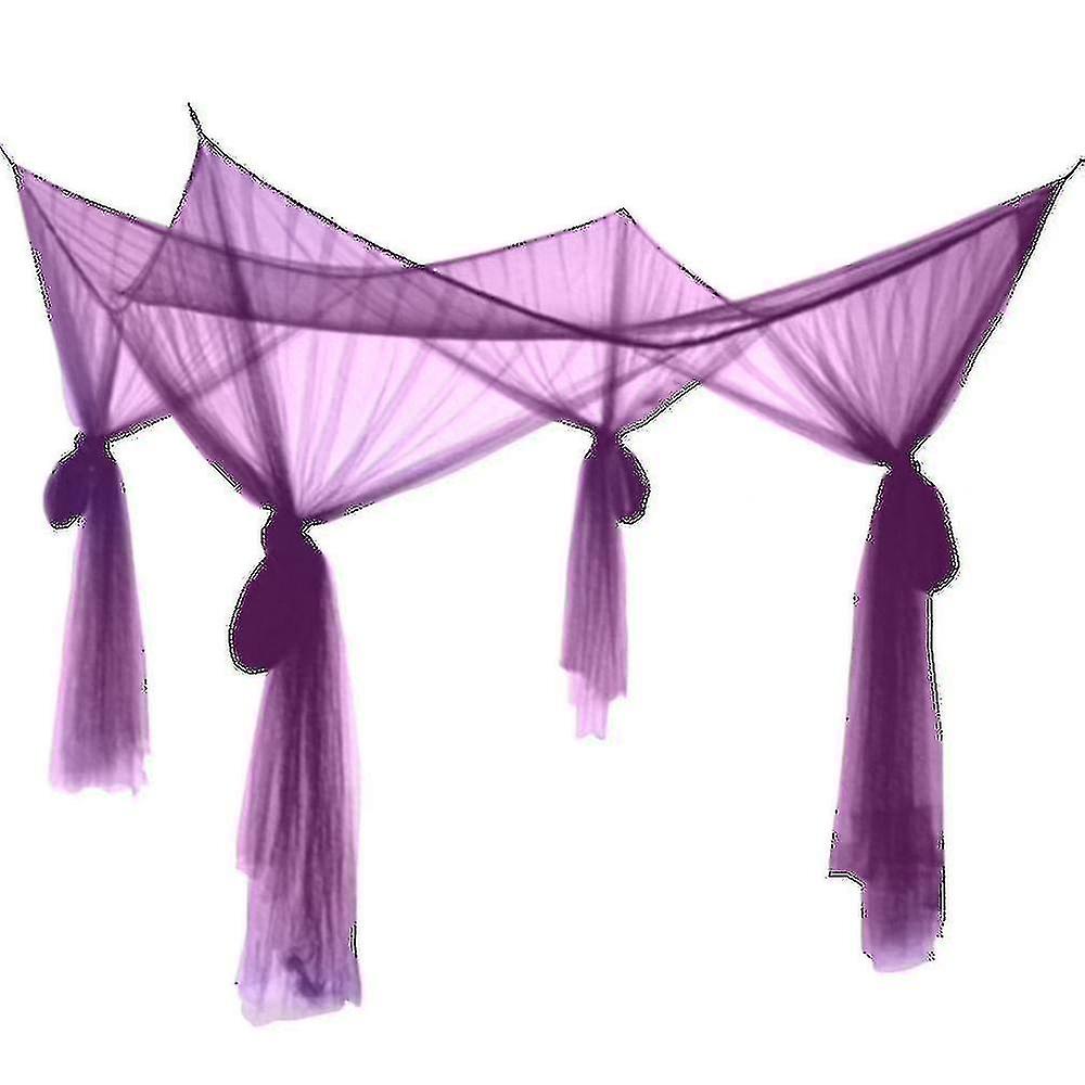 4 Corner Post Bed Canopy For Full/queen/king Size Bed Xmas Gift-xdd