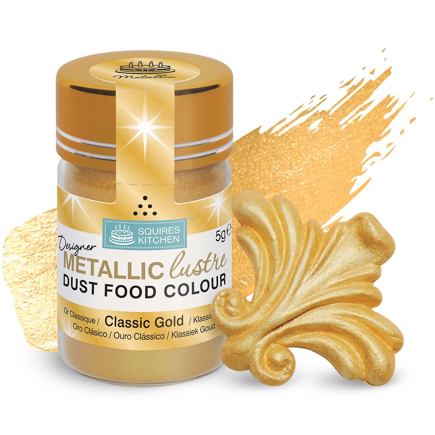 Squires Kitchen Designer Metallic Lustre Dust - Classic Gold 5g