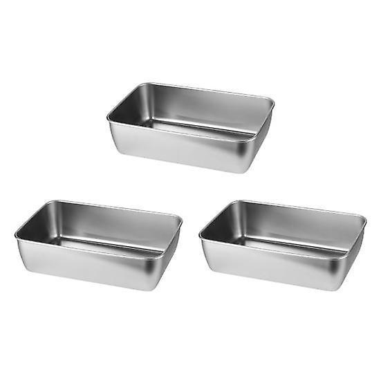 1/2/3/4Pcs Bread Loaf Pan for Stainless Baking Steel Rectangular Meatloaf Baking Pan Loaf Tin