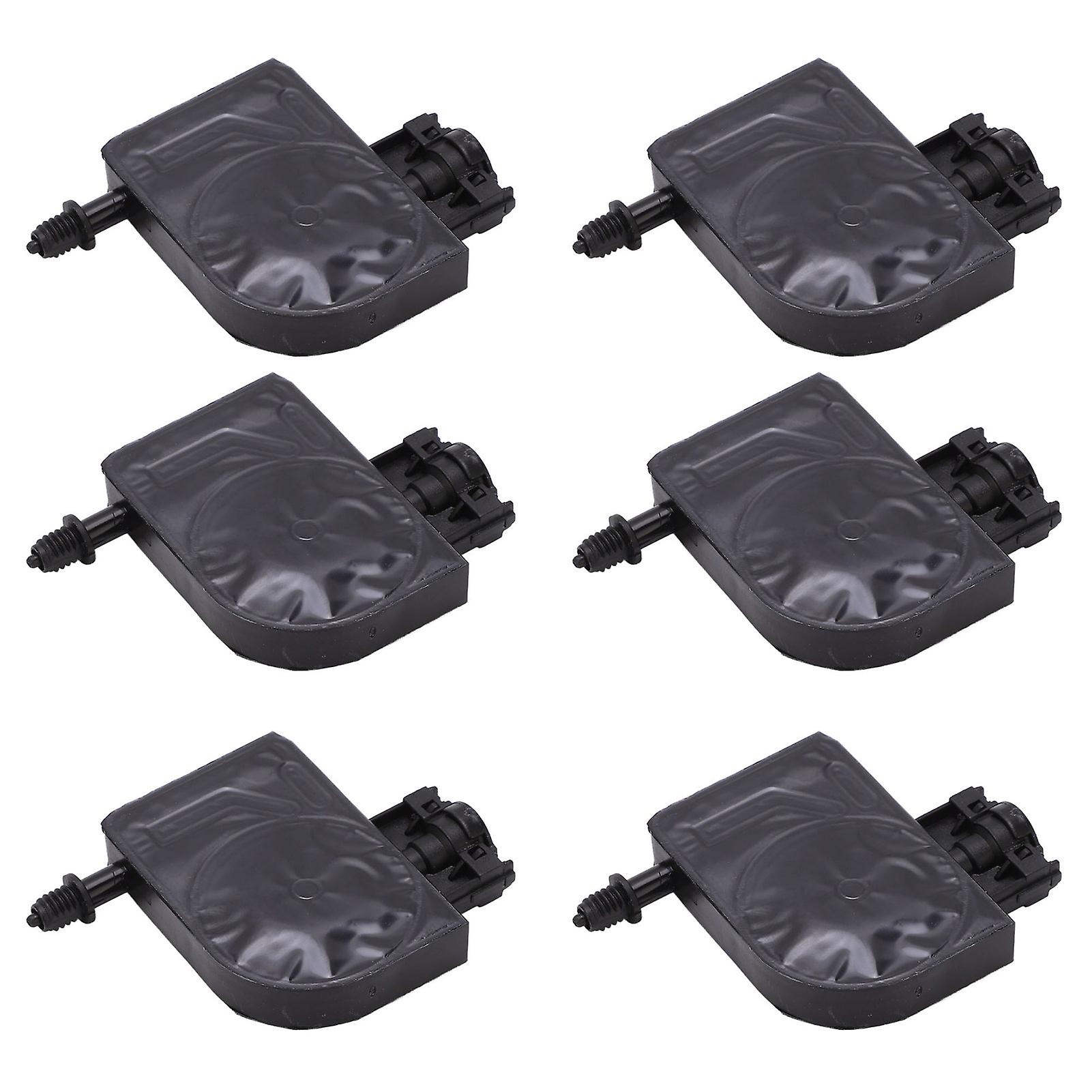 6Pcs Black Printer Ink Damper Corrosion Resisting Fluent PP Material Printer Damper for 4800 