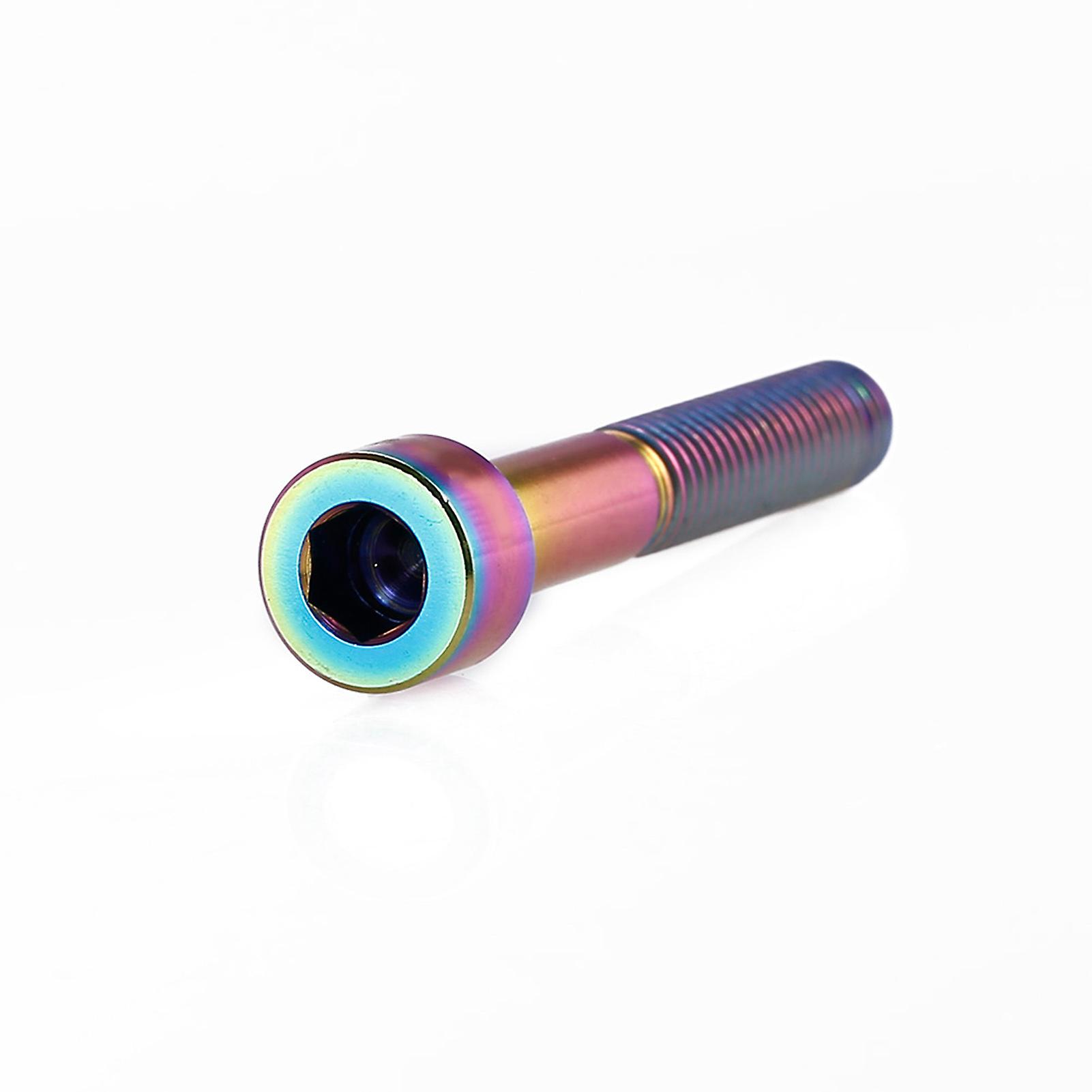1pc Titanium Bike Headset Stem M6 Thread Bolt Bicycle AccessoryColorful M6-30