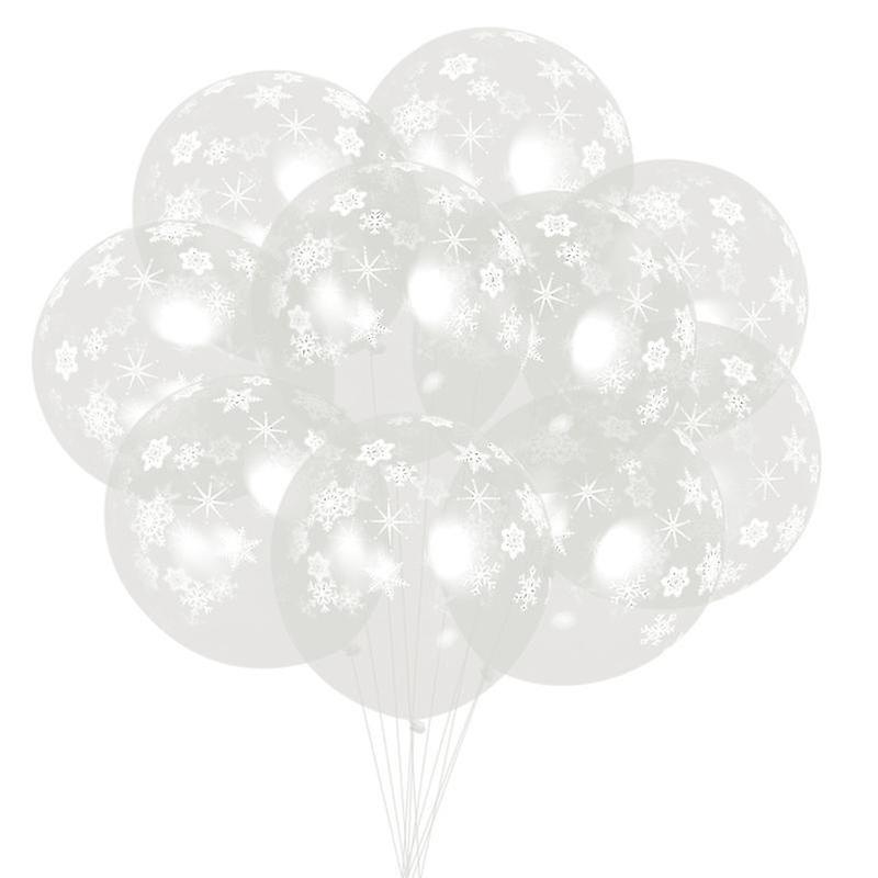 100pcs Snowflakes Balloons