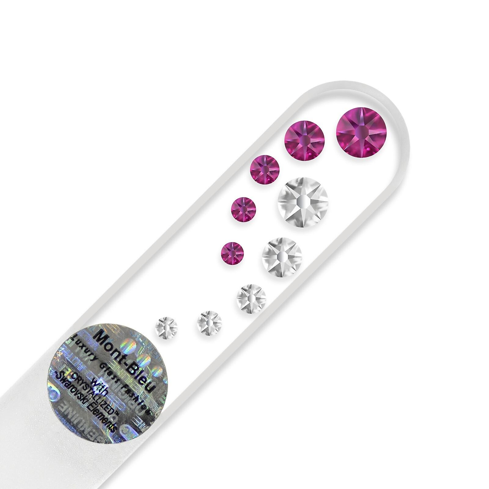 Travel nail file CO-S1-12 - Fuchsia - Crystal