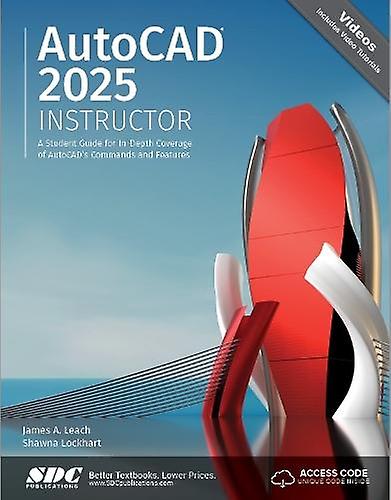 Autocad 2025 Instructor - Shawna Lockhart - Paperback - English Book - Technical design