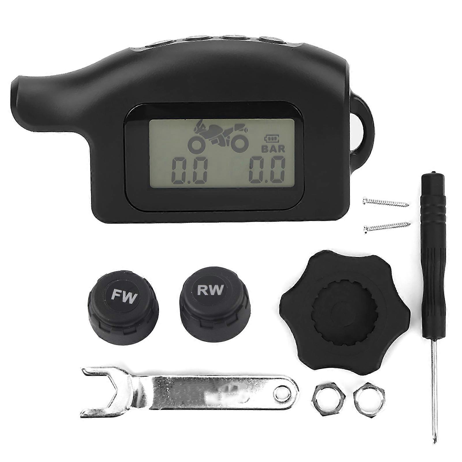 Waterproof Motorcycle TPMS Real Time Tire Pressure Monitoring System Modified Parts E2U811