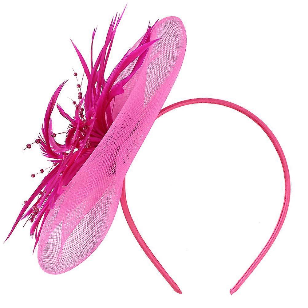 1 pièce joli couvre-chef nœud fermoir à cheveux élégant coiffe à plumes accessoires pour cheveux