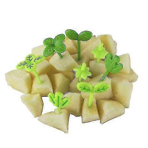 Fruit Vork Bladeren Plastic Toothpick_Feb