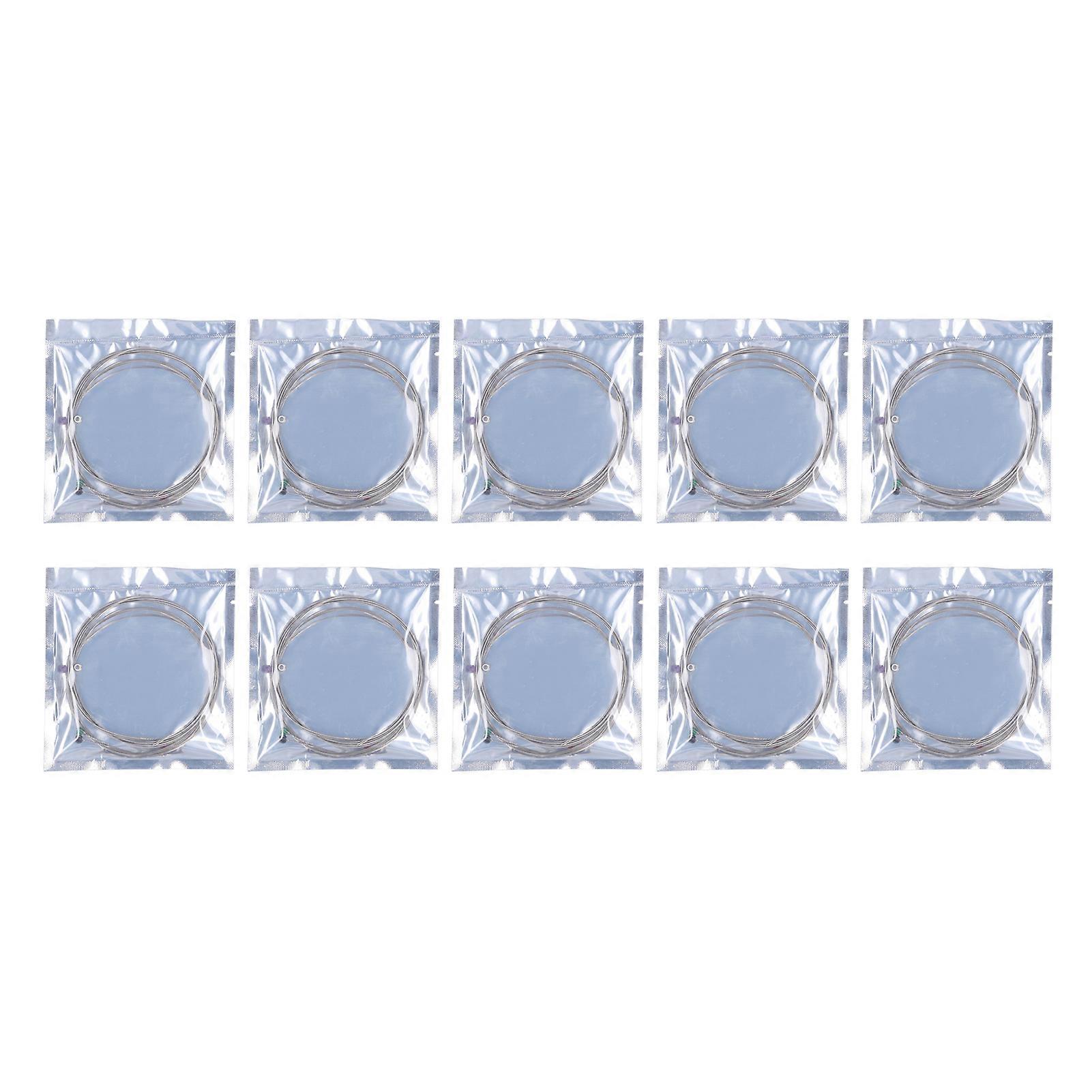 10 Sets Electric Guitar Strings Steel Core Nickelplated Stringed Instrument Accessories