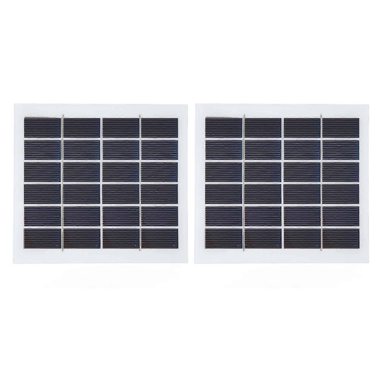 2個のポータブルソーラーパネル2w 6vミニ太陽電池家庭用照明システム用の高い変換効率