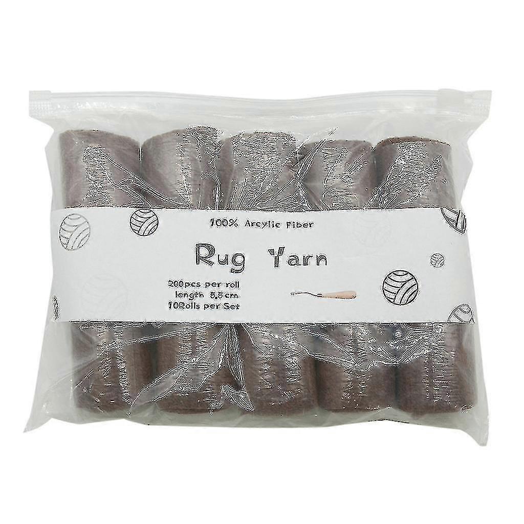 10 Rolls Pre-cut Latch Hook Yarn Threads For Making Pillowcases Blankets Rug Sewing Diy Projects